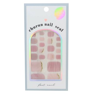 【コスメ雑貨】フットネイルシール シンプルピンク