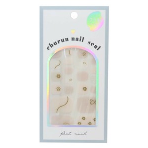【コスメ雑貨】フットネイルシール ホワイトデイジー