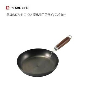 平底锅 黑 PEARL METAL珍珠金屬 24cm