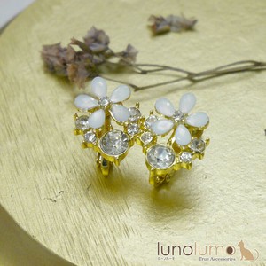 Clip-On Earrings Earrings Flower Ladies fashion Sparkle Presents