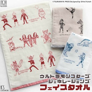 【ウルトラモンスターズ ジェネレーションズ】（フェイスタオル）　「ウルトラマン」「2024年新作」