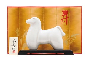開運の干支 乳白 小