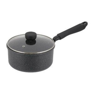 ベストコ 片手鍋 18cm IH ガス火対応 ダークグレー NM-362 ライトセンス マーブル