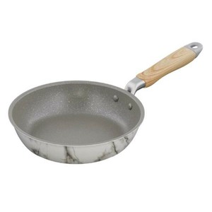 ベストコ フライパン 20cm IH ガス火 ホワイト 大理石柄 NX-121 MARBLE KITCHEN