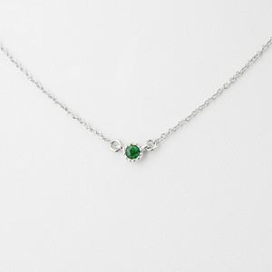 Emerald Necklace Natural Stone Pendant