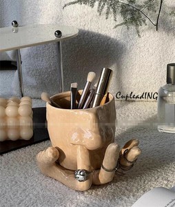 【定番商品】INSスタイル 趣味 おかしい 鼻の穴をほじる セラミックカップ 2点セット 収納棚 アクセサリー