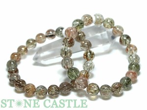 ☆高品質☆【ブレスレット】ブラックタイチンスーパーセブン (3A) (約9〜9.5mm) 【パワーストーン】