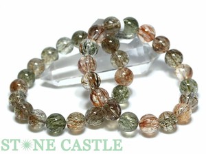 ☆高品質☆【ブレスレット】ブラックタイチンスーパーセブン (3A) (約11.5〜12mm) 【パワーストーン】