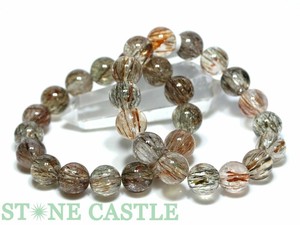 ☆高品質☆【ブレスレット】ブラックタイチンスーパーセブン (3A) (約13.5〜14mm) 【パワーストーン】