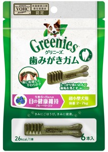 グリニーズ　プラス　目の健康維持　超小型犬用　2−7kg　6P　犬用おやつ