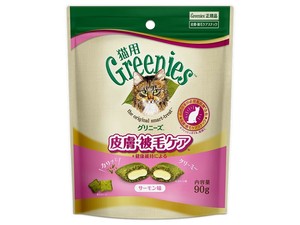 グリニーズ　猫用　皮膚被毛ケア　サーモン味　90g　猫用おやつ