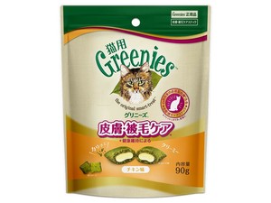 グリニーズ　猫用　皮膚被毛ケア　チキン味　90g　猫用おやつ