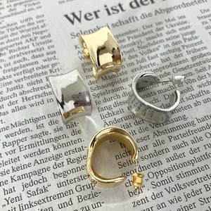 即納【2024新作】太リングピアス　モチーフピアス　フープピアス　シルバーピアス　ゴールドピアス