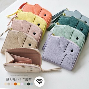 ミニ財布 レディース ゾウ型 コンパクト 財布 ミニ 小銭入れ 小さめ 象 ゾウ