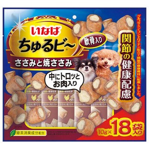 [いなばペットフード] いなば　ちゅるビー　ささみと焼ささみ　軟骨入り　関節の健康配慮18P