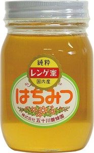 【五十川養蜂園】国産はちみつ　レンゲ 500g