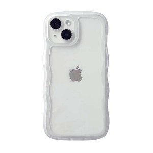 iPhone 15/14/13対応ケース ウェーブフレーム クリア i37FiJS17