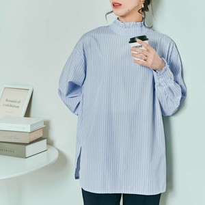 ブラウス《フリルスタンドカラーブラウス 》《現品限り》
