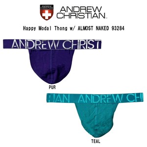 ANDREW CHRISTIAN(アンドリュークリスチャン)Tバック ビキニ 前閉じ メンズ 男性用 下着 パンツ 93284