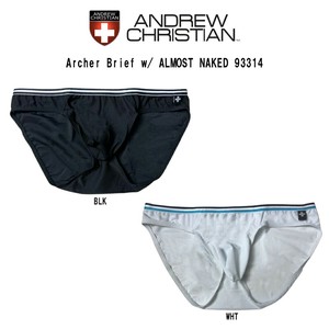 ANDREW CHRISTIAN(アンドリュークリスチャン)ブリーフ 前閉じ フルバック メンズ 男性用 下着 パンツ 93314