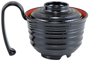 超耐熱グリッピー椀 黒内朱 TA