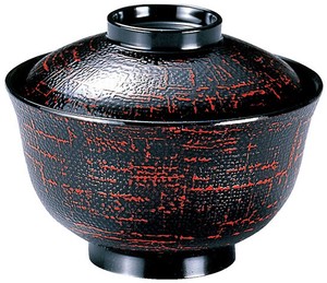 3．5寸羽反布目椀 曙内黒 TA