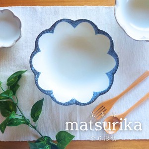 Mino ware Main Plate Total 6 shapes Plate Made in Japan