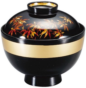 祥 隅丸椀 金帯金笹 TA