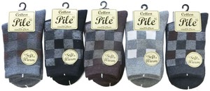 Crew Socks Check Pattern Socks