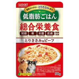 [いなばペットフード] いなば　低脂肪ごはん　とりささみ＆ビーフ50g