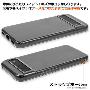 ＜スマホ素材アイテム＞Google Pixel 8a用マイクロドット ソフトクリアケース