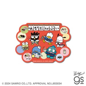 サンリオキャラクターズ ダイカットステッカー はぴだんぶい食 sanrio 日本 インバウンド JAPAN SAN155