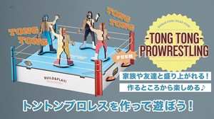 トントンレスリング　Buid&Play　テーブルゲーム　木製　パズル