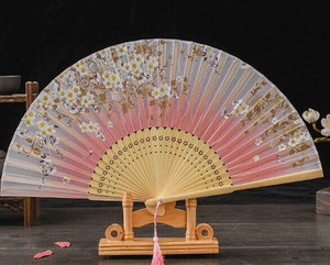 扇子/团扇 花 粉色