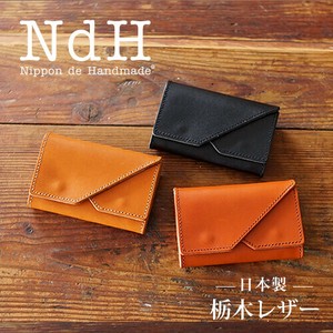 [ NdH ] 栃木レザー ミニ財布 ｜ 本革 牛革 レザー キャッシュレス コンパクト ミニウォレット