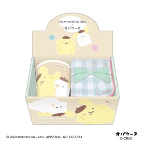 ■2024AW　新作■　サンリオキャラクターズ×オバケーヌ　タオル付きマグカップ　ポムポムプリン