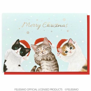 クリスマス猫部ポップアップカード　ツリー（二つ折り）　CMG-608【海外販売不可商品】