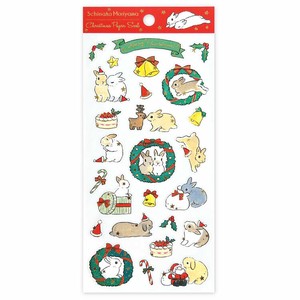 Stickers Cotton Paper Sticker Wreath Christmas