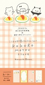 スリムメモ　わいわい　kokoromoyou【海外販売不可】【古川紙工】