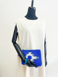 ⑥【SALE★在庫限り】オルテガ柄 ビーズポーチ（手刺繍ビーズ）