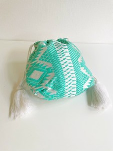 ⑥【SALE★在庫限り】メタリックジャガードポーチ