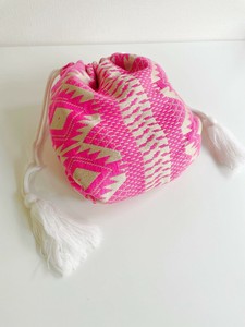 ⑥【SALE★在庫限り】メタリックジャガードポーチ