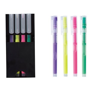 【OD】4色マーカー＆スマホスタンドケース　携帯/筆記用具/マーカー/便利/文房具