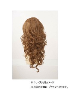 ★プリシラ ハーフキャップ ギャル盛りロングカール J-807 耐熱　TBK・ブラック