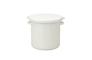 野田琺瑯　ホワイトシリーズ　保存容器 WRS-18 w/s ラウンドストッカー 18cm　475036