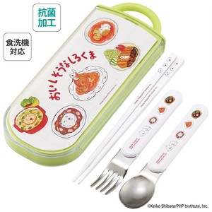 Bento Cutlery Bird Skater Antibacterial Made in Japan