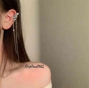 【定番商品】早い者勝ち イヤリング フリンジ 耳介 片方 ピアスホールなし 気質 ギャザリング 耳飾り