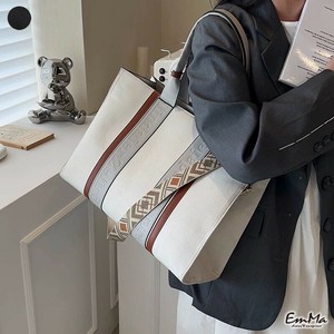 帆布ショルダーバッグ 型押しPU カジュアル 2way ハンドバッグ エスニック【2024新作】  WU3120