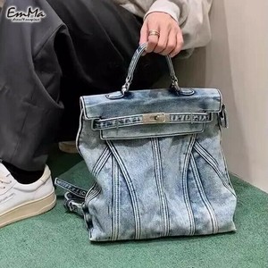 デニムリュック 持ち手つき 2way ハンドバッグ オールシーズン カジュアル 【2024新作】  WU3115