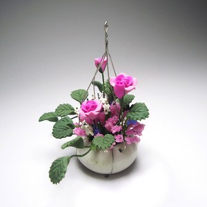 ドールハウス ミニ粘土の花 植物の鉢植え 子供 おもちゃ BQ5079